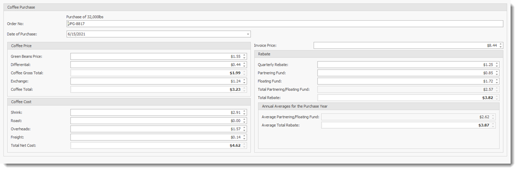 CoffeePurchaseRecord