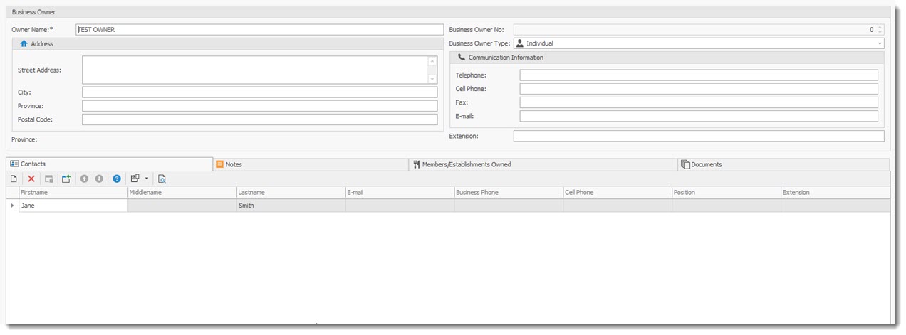 Business OwnerProfile