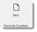 Record Creation button