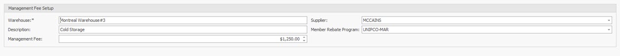 WarehousemaangementFees